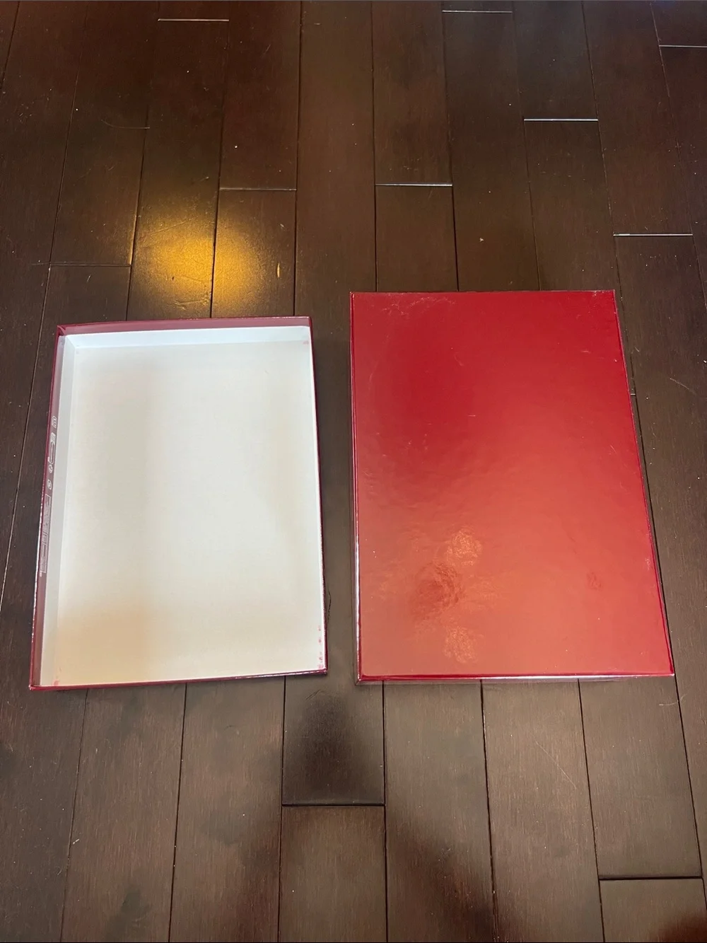 Gucci Red and White Luxury Shoe Box with Gucci dust bag